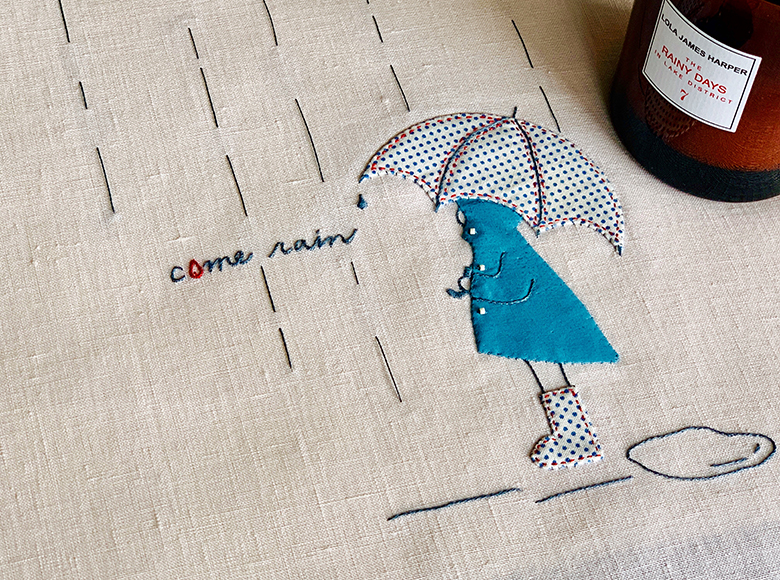 高橋亜紀さん刺繍ワークショップ
「アップリケと刺繍」